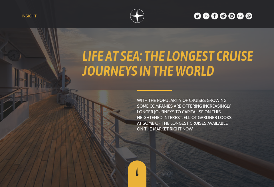 Life At Sea The Longest Cruise Journeys In The World Future Cruise
